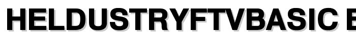 HeldustryFTVBasic Black font